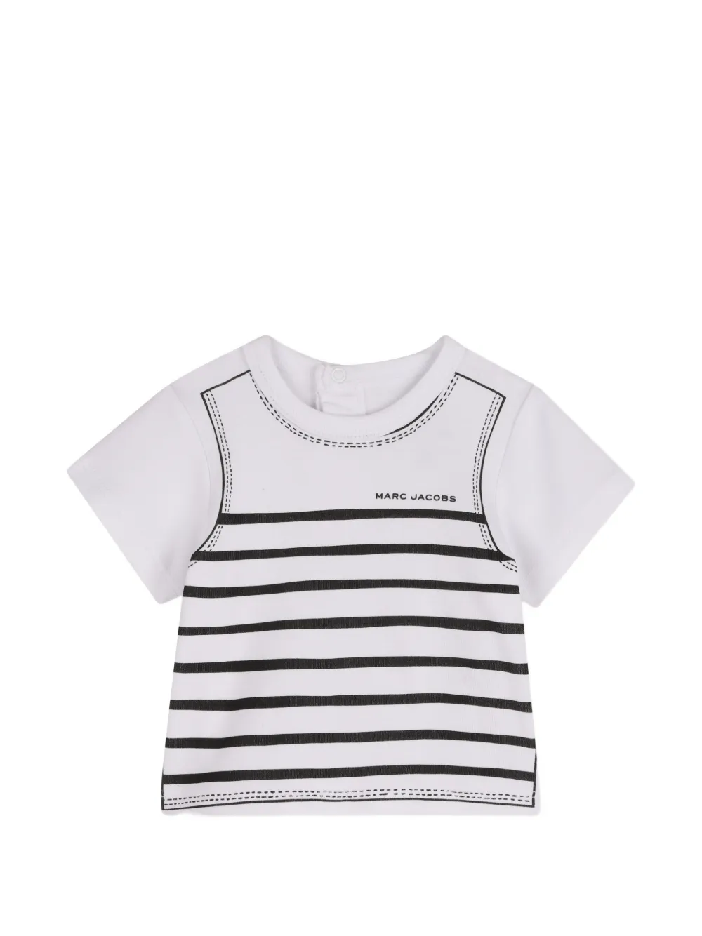 Комплект с шортами в полоску Marc Jacobs Kids, черный — фото 3