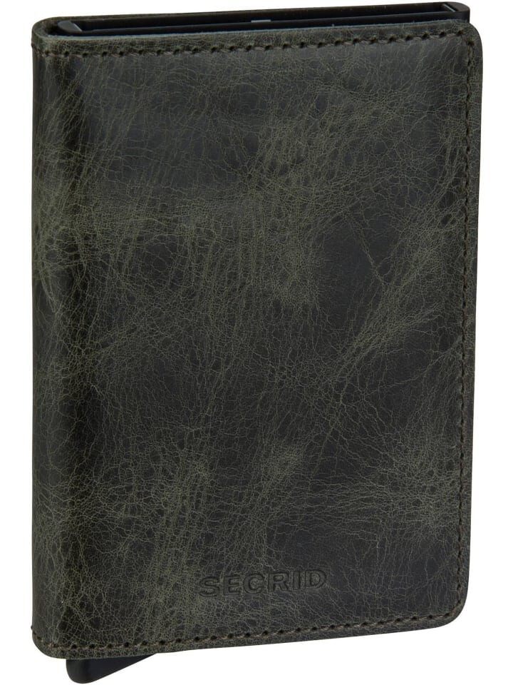 

Кошелек Secrid Slimwallet Vintage, цвет olive-black