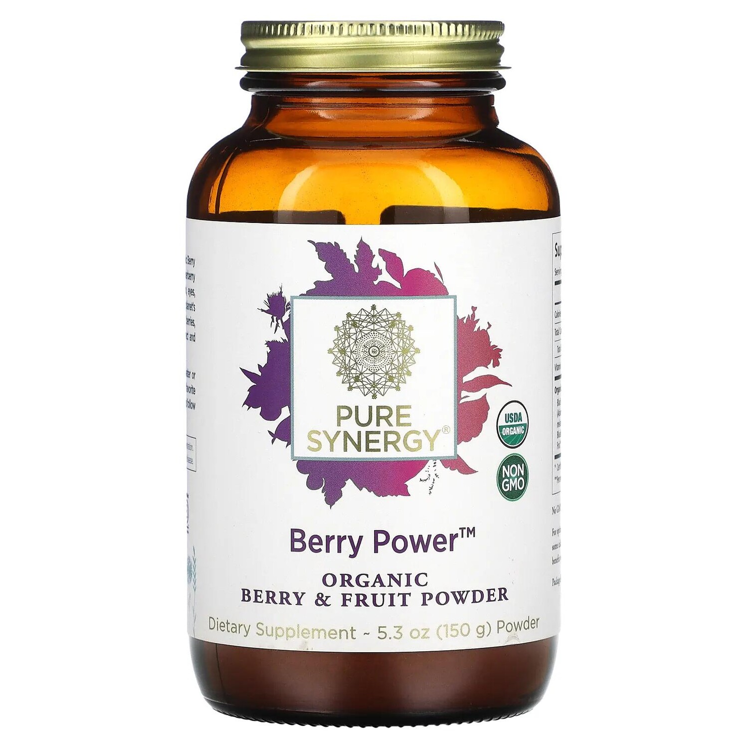 

Pure Synergy Berry Power Organic Berry & Fruit Powder 5.3 oz (150 g)