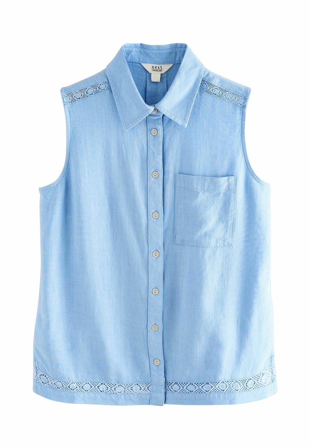 

Блузка на пуговицах REGULAR FIT - SLEEVELESS Next, синий