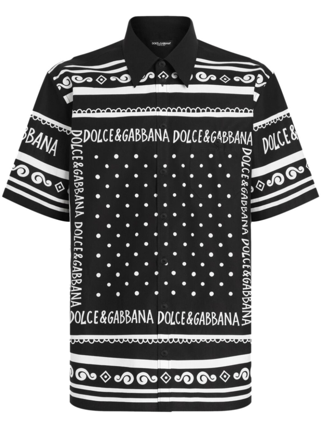 

Рубашка с принтом Dolce & Gabbana, черный