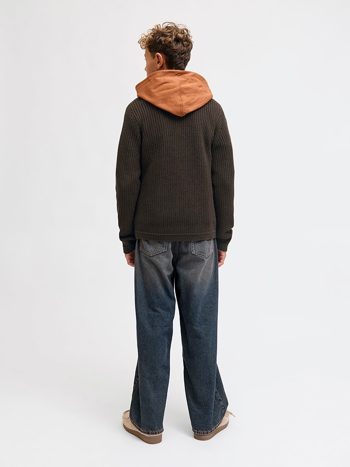 JACK & JONES Junior Кардиган «Коннор» коричневого цвета — фото 4