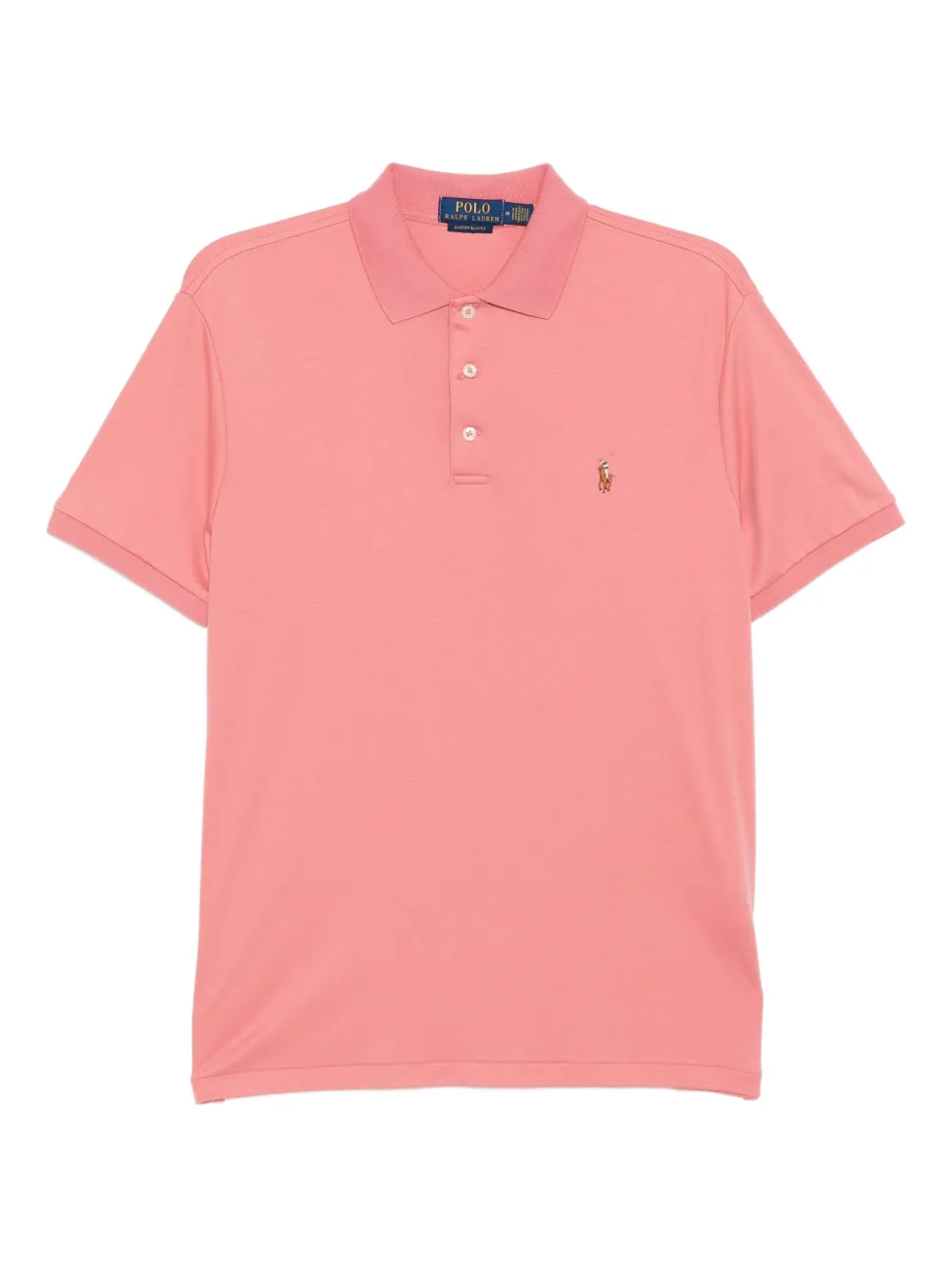 

Рубашка поло с вышитым логотипом POLO RALPH LAUREN, розовый