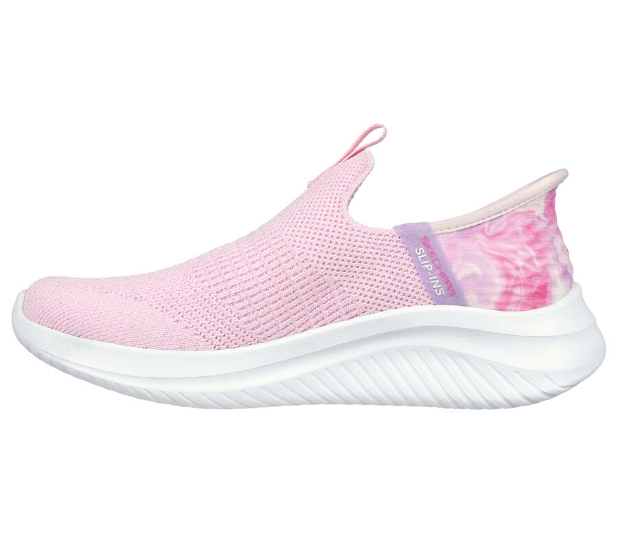 SKECHERS Детские кроссовки ULTRA FLEX 3.0 COLORY WILD Slip-On, светло-розовые/разноцветные — фото 4