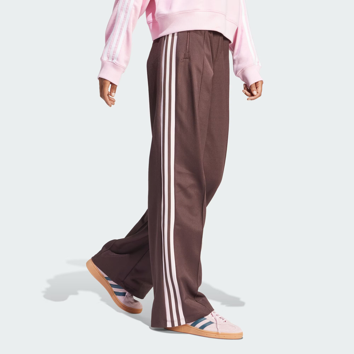 Спортивные брюки Beckenbauer коричневые Adidas Originals — фото 4