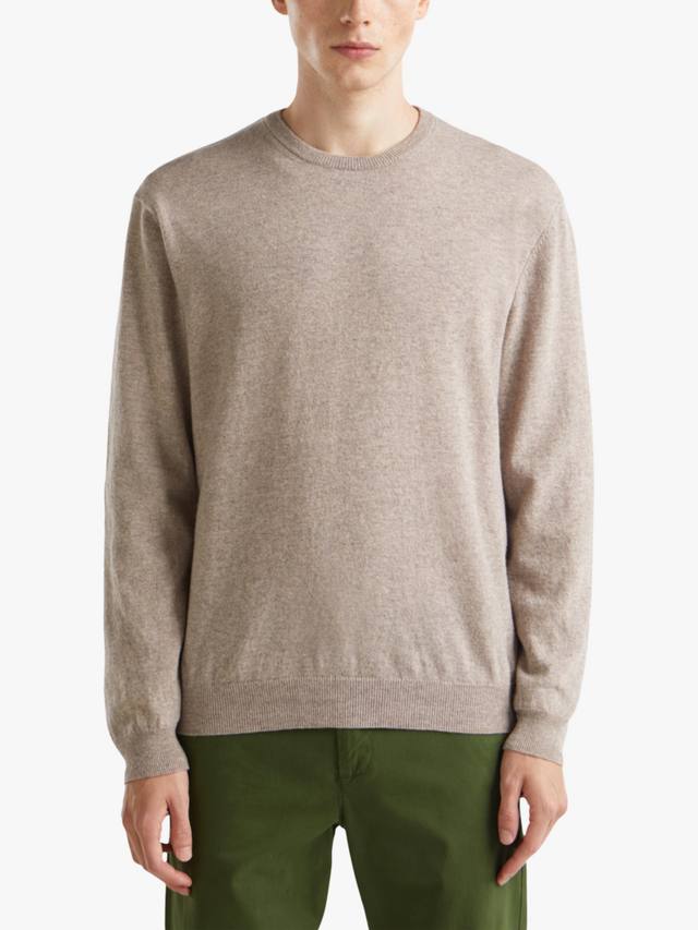 

Шерстяной джемпер с круглым вырезом Benetton