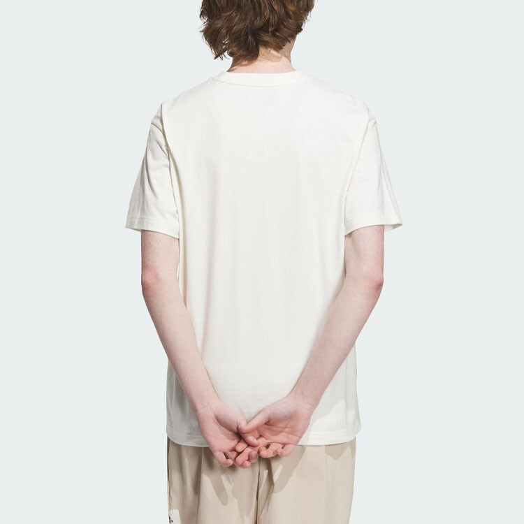 Футболка Lounge мужская Off White Adidas, цвет Jade White — фото 3