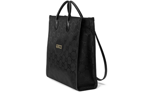 Сумка off the grid otg environmental friendly series logo leather logo nylon large capacity handbag black Gucci, черный — фото 3
