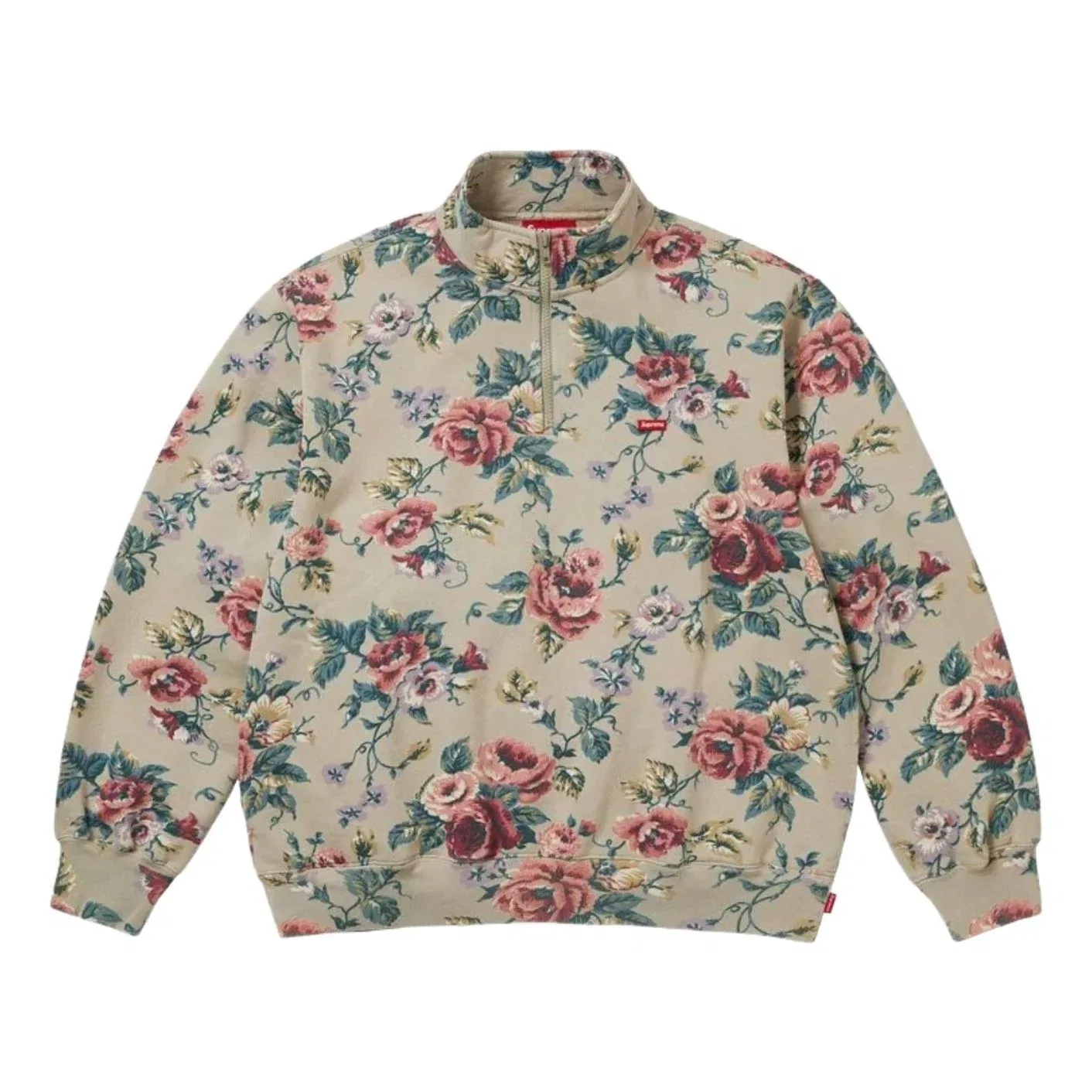 Пуловер Supreme SS26 Small Box Half Zip 'Floral' SUP-SS26-200-FRL, мультиколор