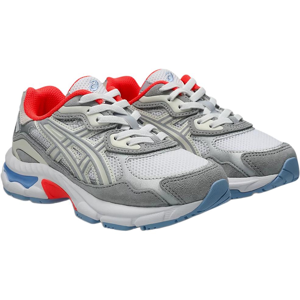 ASICS Кроссовки для бега GEL NYC Breathable Support Low Top для детей, белые, серые, детские — фото 4