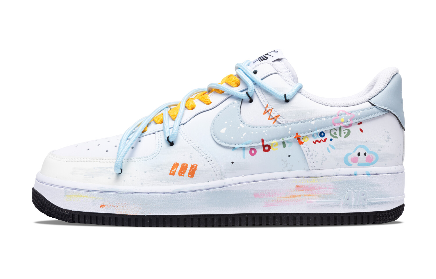 

Кроссовки Nike Air Force 1 Skateboarding Shoes Men Low-top Blue/White, синий/белый