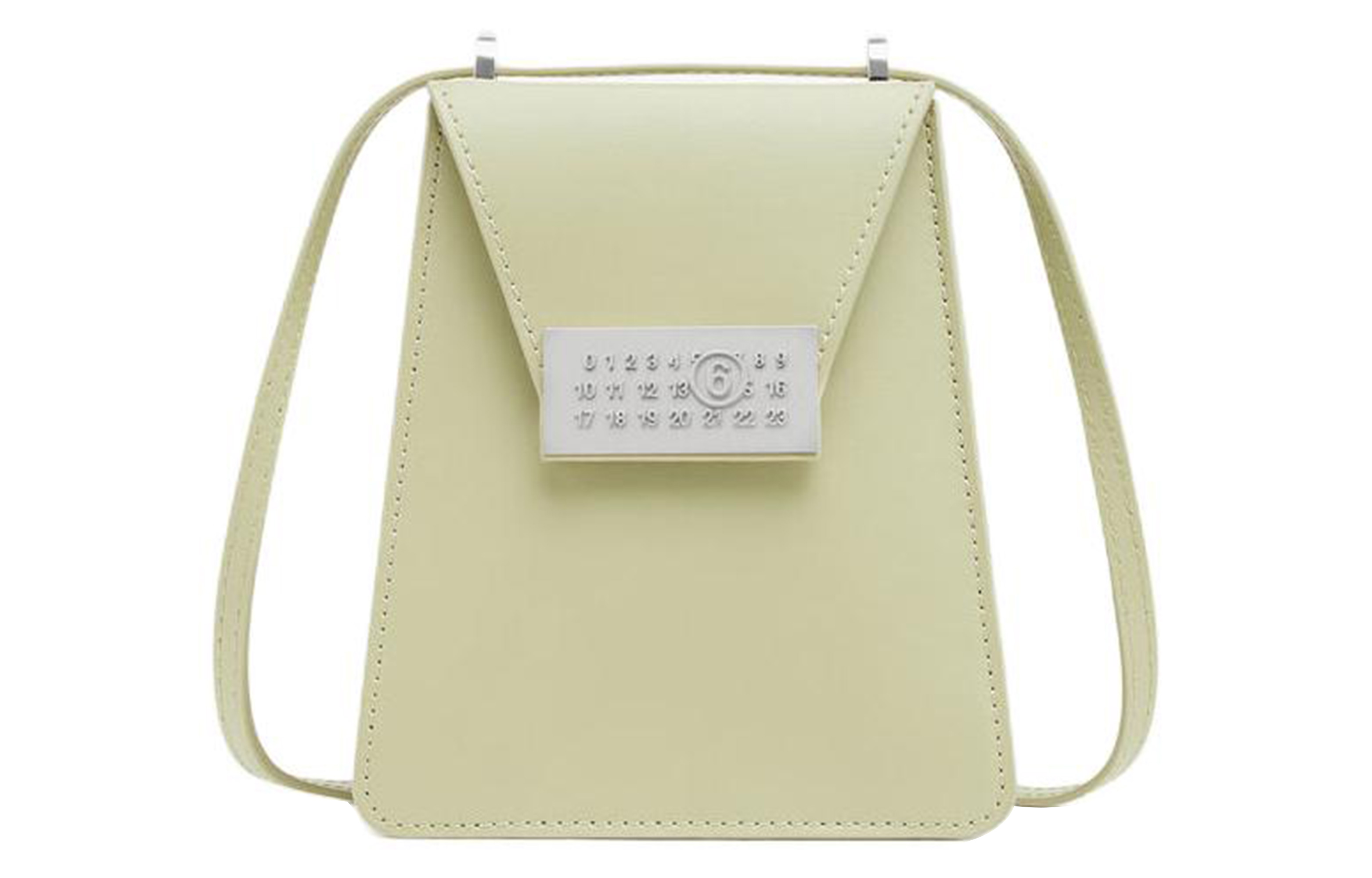 

MM6 Maison Margiela Сумка через плечо из телячьей кожи, мини-сумка для женщин, цвет алоэ вера, зеленый