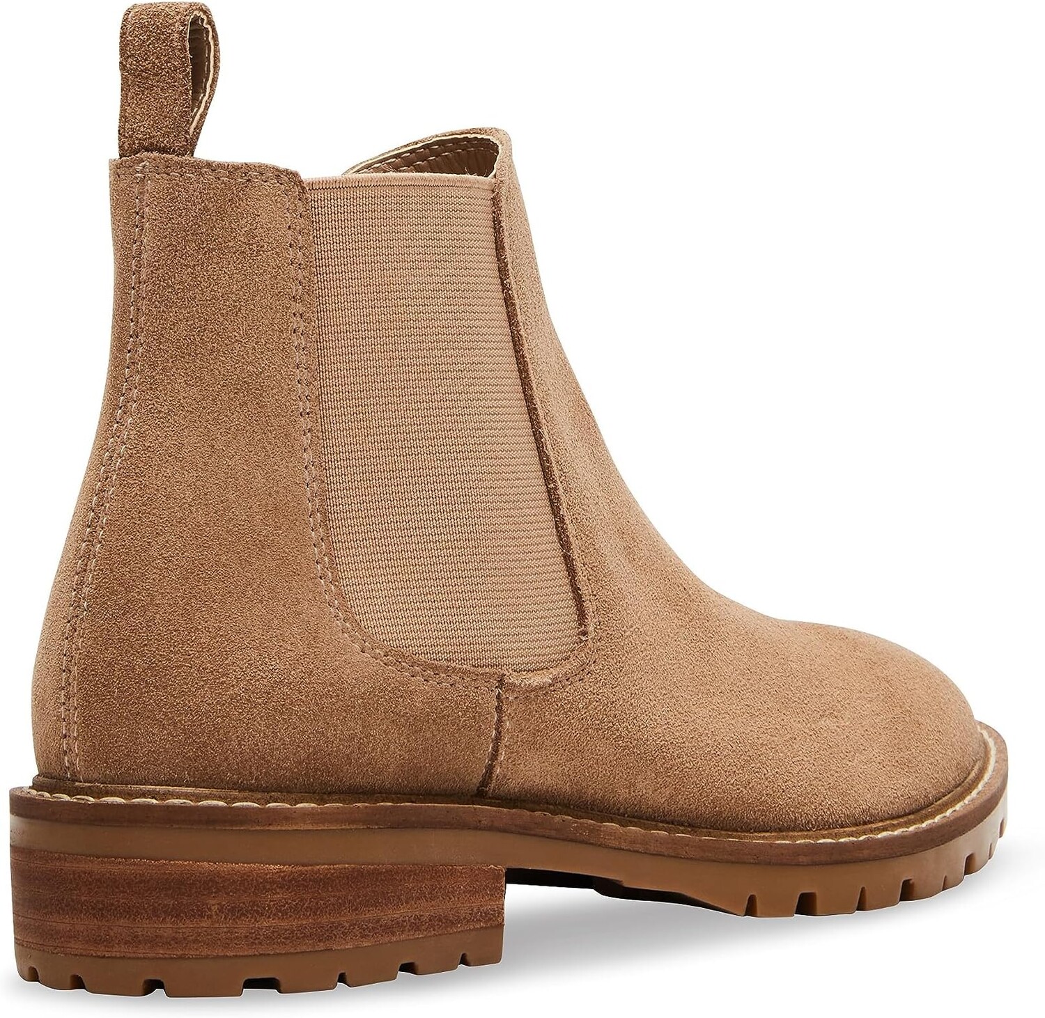 Ботинки женские челси Steve Madden с закругленным закрытым носком, бежевый — фото 4