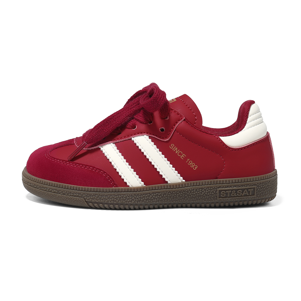 

Легкие, амортизирующие, сбалансированные, низкие детские кроссовки для скейтбординга. ST&SAT KIDS, красный