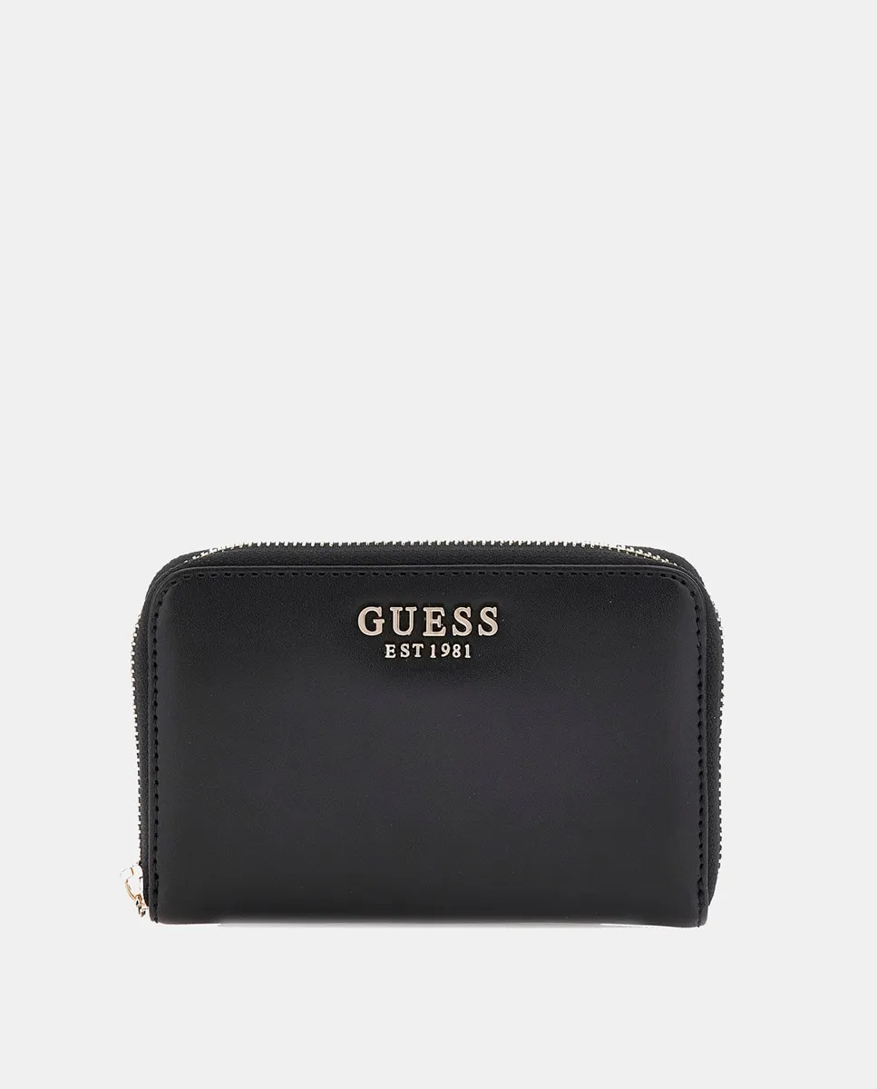

Guess 1981 Средний кошелек на молнии с логотипом, черный