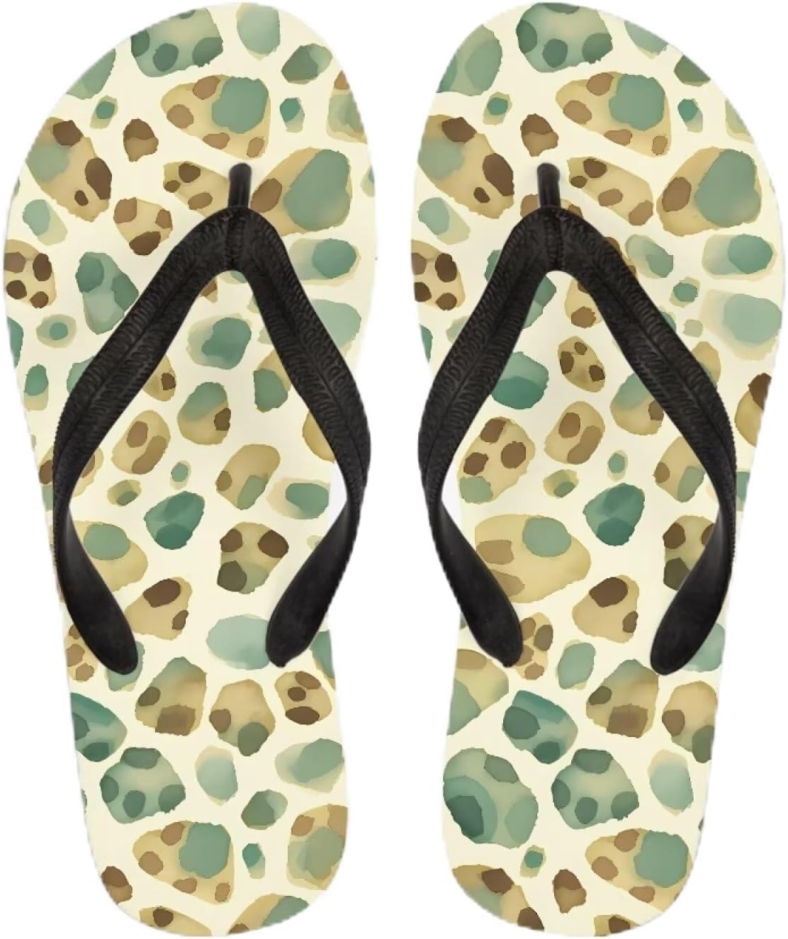 

Женские пляжные шлепанцы Semiouray с морской волной, милые ортопедические шлепанцы с лотосом, легкие плоские сандалии для дома и улицы на лето, Leopard Print