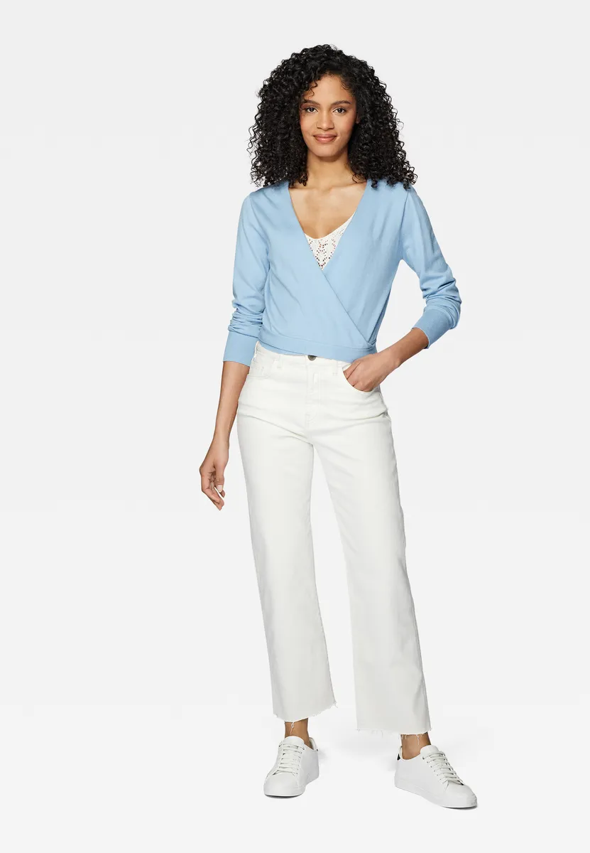 

Свитер Mavi с V-образным вырезом "V NECK SWEATER", верх с запахом, цвет Blue Bell