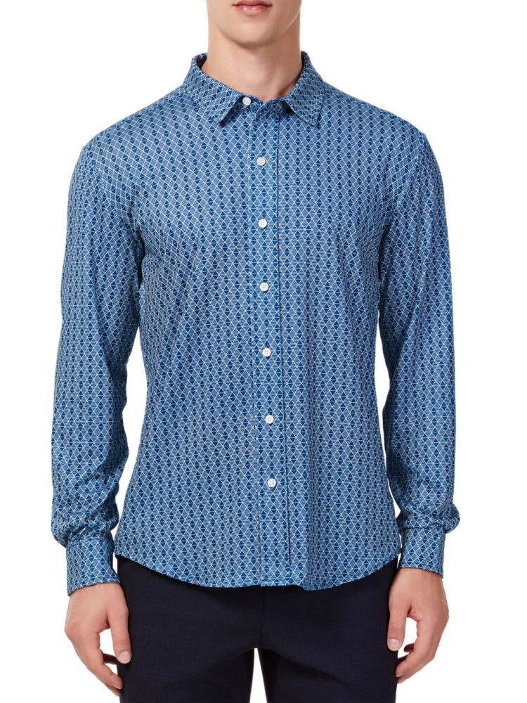 

Спортивная рубашка Brooks Diamond Knit Hyden Yoo, темно-синий