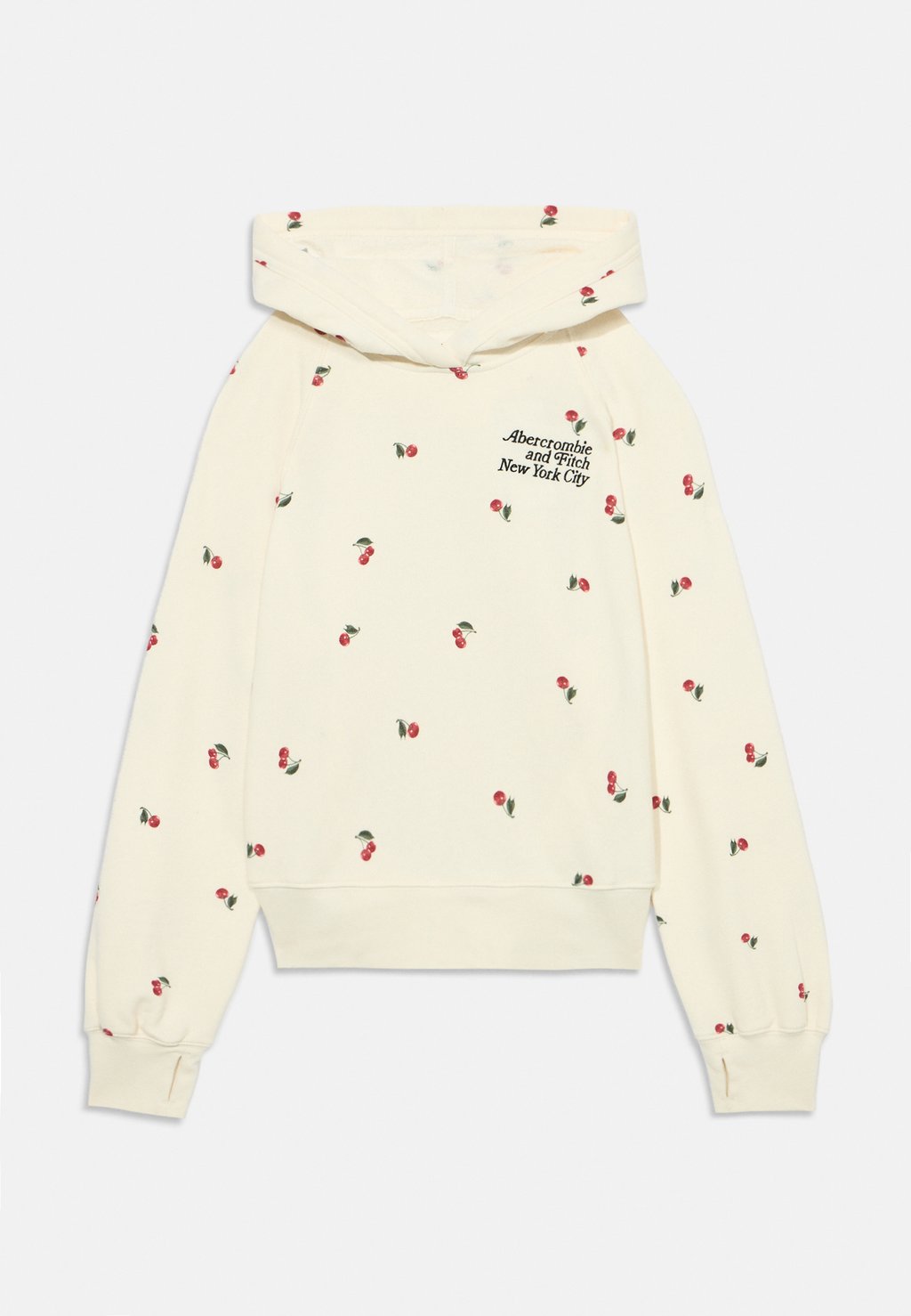 

Толстовка PATTERN LOGO con cappuccio Abercrombie & Fitch, белый