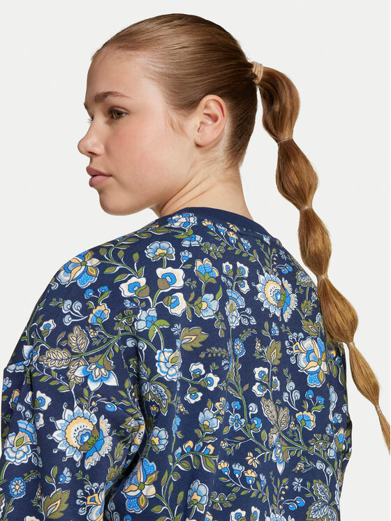 Свитшот loose fit Liberty London JX6316 Adidas, синий — фото 4