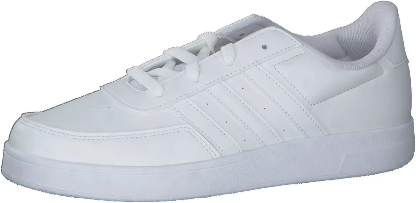 Кроссовки Adidas для детей и подростков Breaknet Lifestyle Court с шнуровкой, белый/серый — фото 2