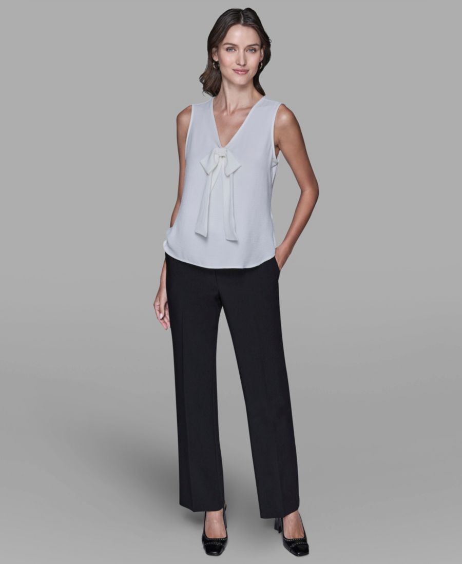 

Женский топ без рукавов с бантом KARL LAGERFELD PARIS, Soft White