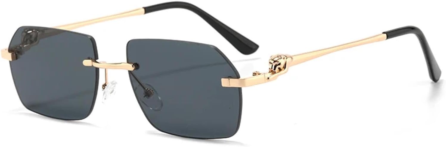 

Солнцезащитные очки с защитой от УФ-излучения UV400 | Без оправы с градиентным покрытием | Для женщин и мужчин | Для занятий спортом на открытом воздухе и вождения DSVIGF, Black