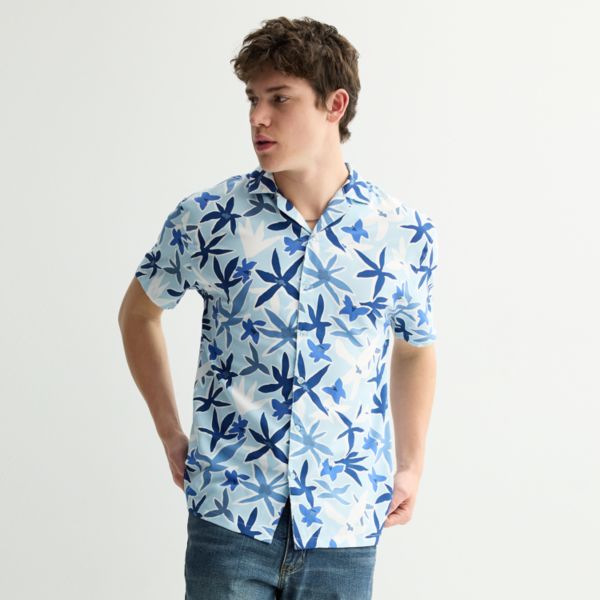 

Мужская тканая походная рубашка Birch X Black, цвет cool blue