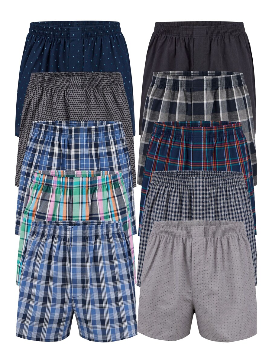 

Боксеры City Life Boxershorts im 10er-Pack kariert, Mixed Colors