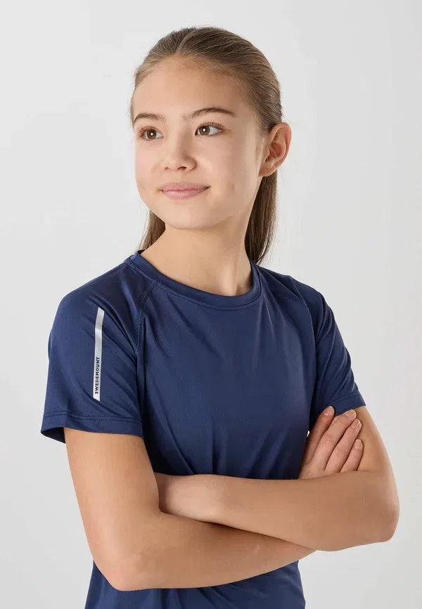 Футболка для тренировок Swedemount Core Training Tee G JR Basic T-Shirt, темно-синий — фото 4