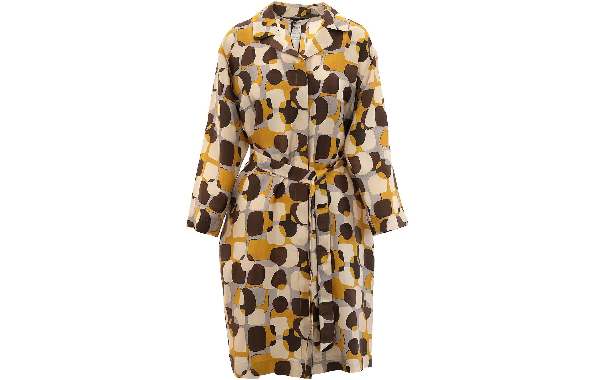 

Длинное платье с длинными рукавами Женское Желтое 'S MAX MARA