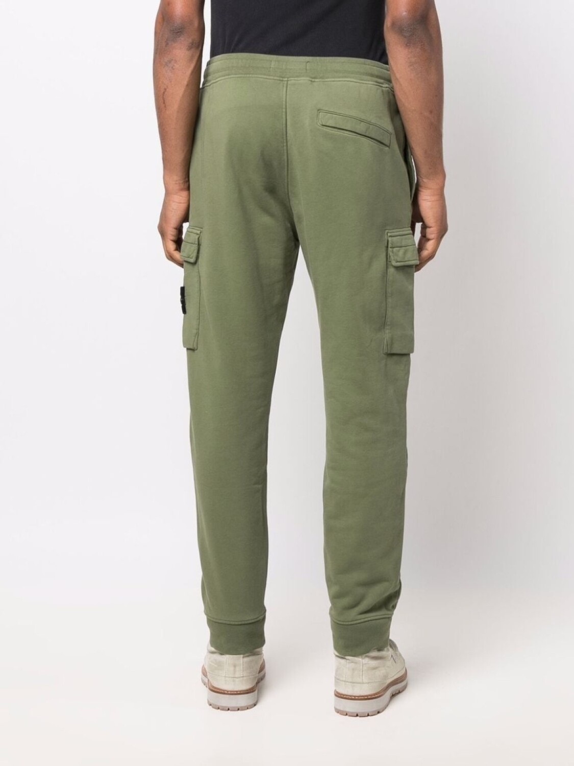 Stone Island спортивные брюки с нашивкой Compass, зеленый — фото 4