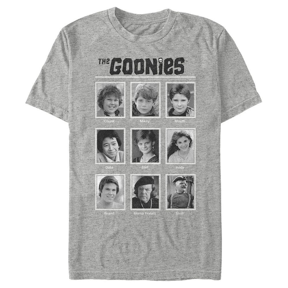 

Мужская футболка с коллажем с изображением персонажа The Goonies Licensed Character, цвет Athletic Heather