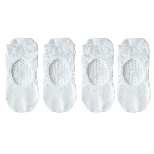 

4 пары женских носков для йоги с противоскользящей подошвой, мягкий хлопок, низкий вырез и вентиляция в области свода стопы Anna-Kaci, Multicoloredf