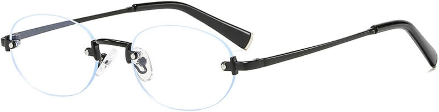 

Солнцезащитные очки Willochra Trendy Oval для женщин и мужчин, ретро, ​​без оправы, в стиле 90-х, маленькие, круглые, в металлической оправе, черные, с защитой от УФ-излучения UV400, C7