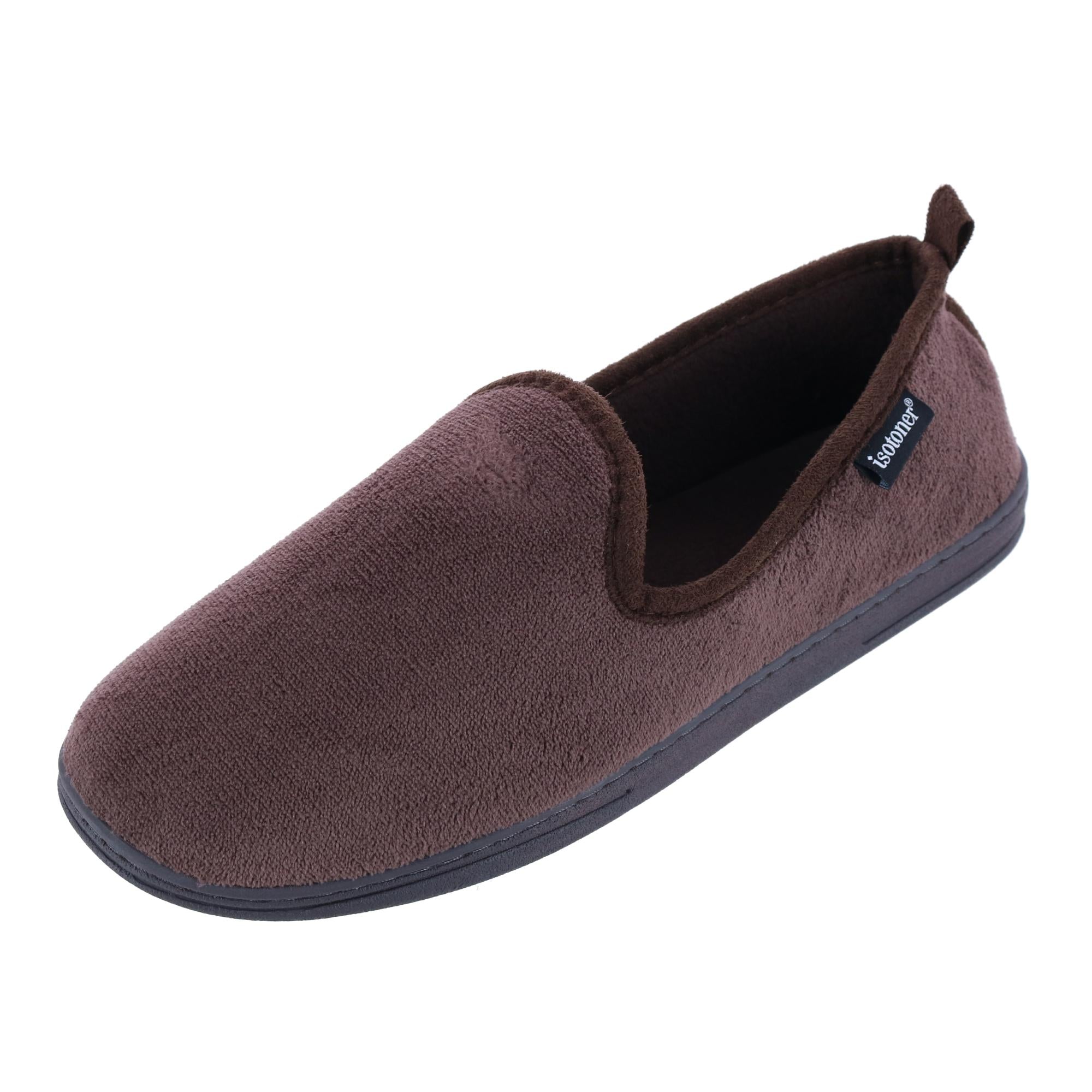 

Мужские тапочки Samson из микротерри с закрытым задником Isotoner, цвет dark chocolate