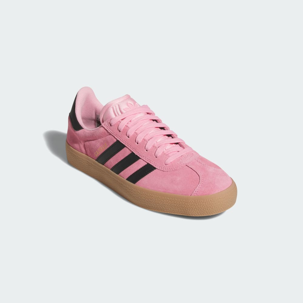 Кроссовки Adidas Gazelle ADV Shoes, цвет Light Pink/Core Black/Gum — фото 4
