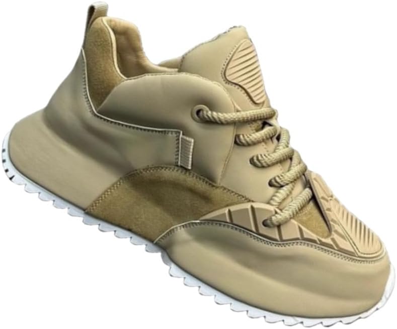 

Мужские низкие спортивные кроссовки - дышащая сетчатая ткань, толстая амортизирующая подошва из ПВХ и поддержка свода стопы - противоскользящая подошва, модель на все сезоны. Подходят для бегa, кемпинга и повседневной носки Fmshi, хаки