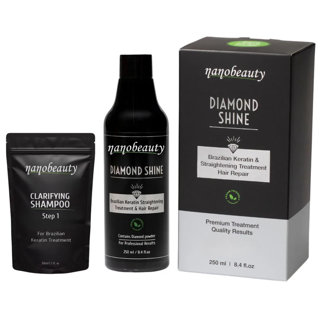 Набор для бразильского кератинового выпрямления волос Diamond Shine Nanobeauty — фото 2