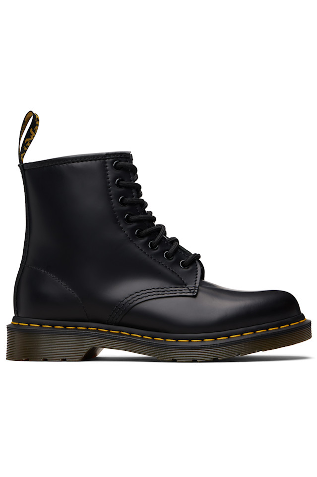 

Dr. Martens Черные кожаные ботинки на шнуровке 1460 черного цвета