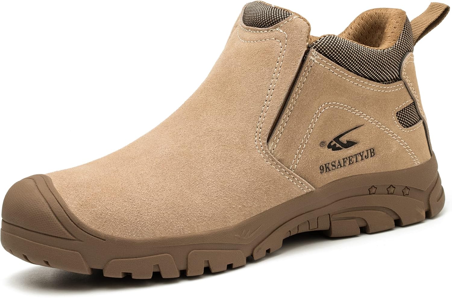 

Мужские ботинки Tanleewa с стальным носком, водонепроницаемые, легкие, защитные, утепленные, противопроколочные кроссовки для сварки и строительства, коричневый