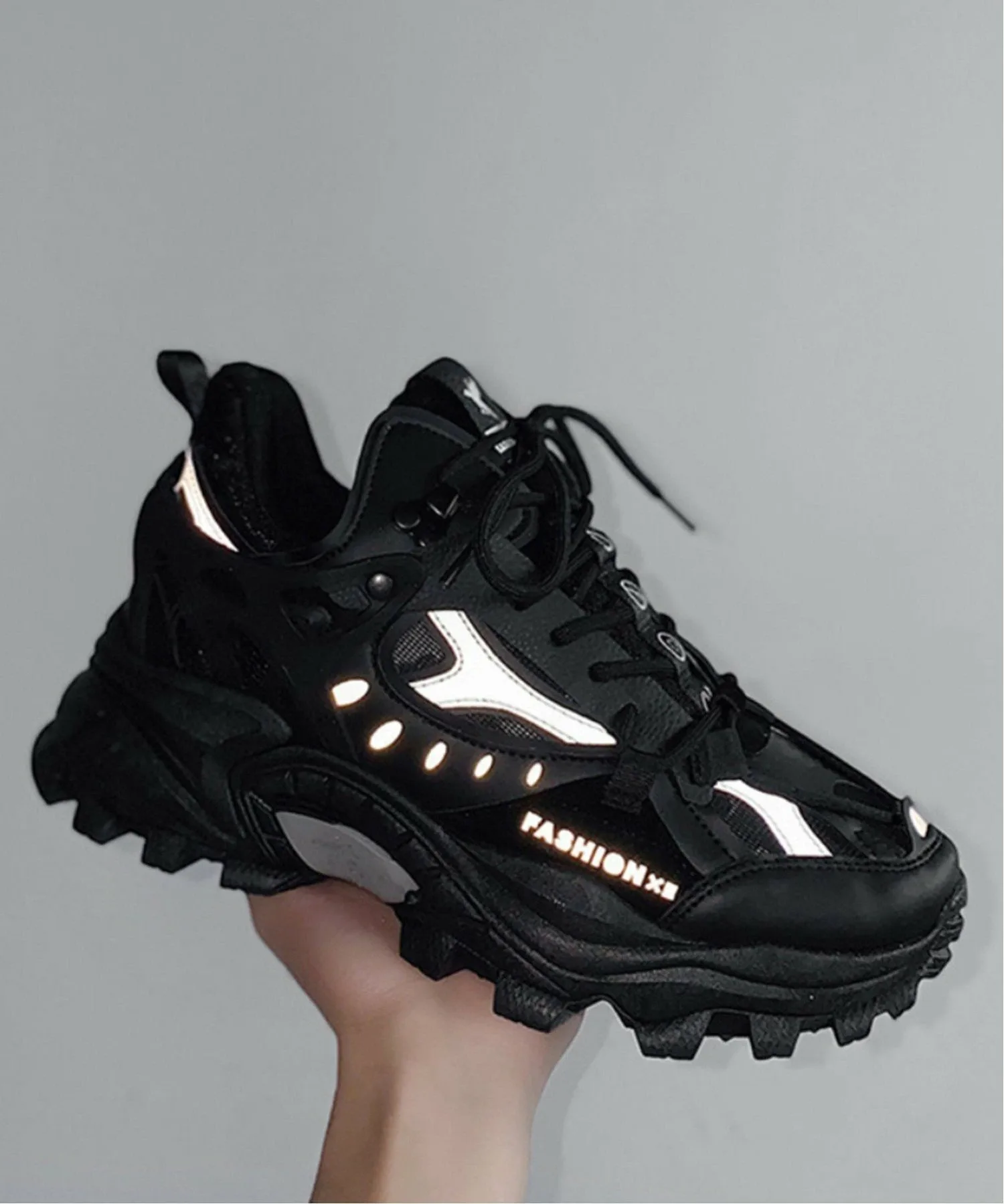 Неравномерные туфли большого силуэта Aimoha Mens, black — фото 4