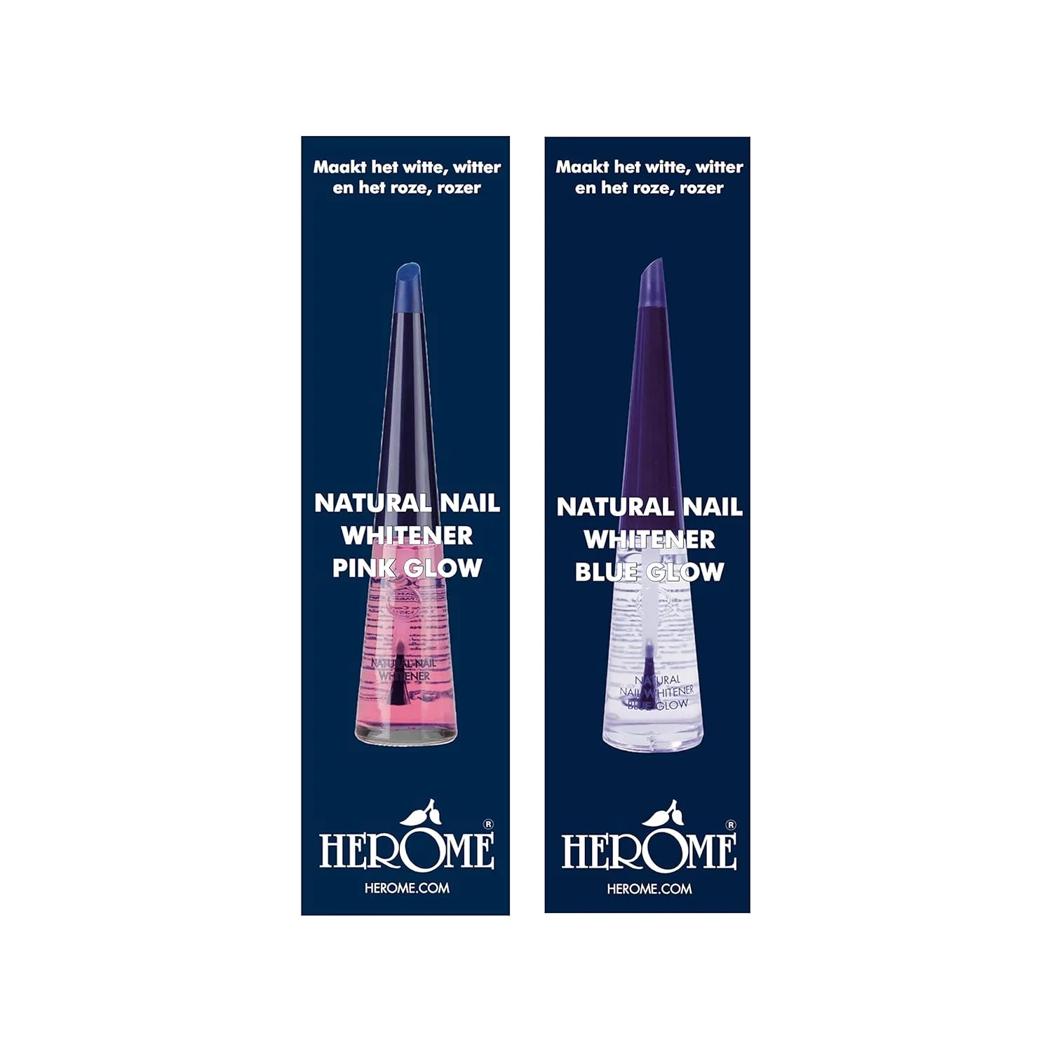 Набор отбеливателей для ногтей Herome Pink Glow и Blue Glow, 2 x 10 мл Herome, Pink Glow & Blue Glow