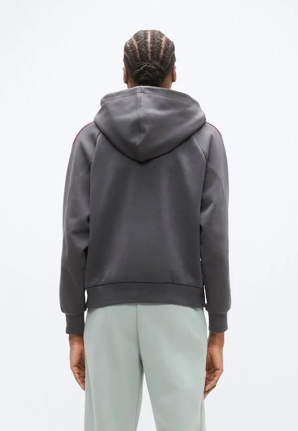 Толстовка стадиона Adidas Sportswear, Grey Six/Tropic Bloom/Grey — фото 3