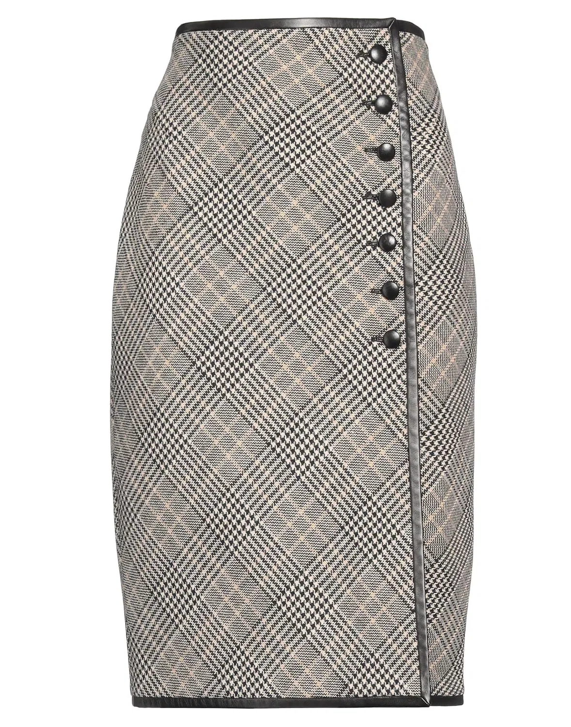 Юбка миди SAINT LAURENT черная