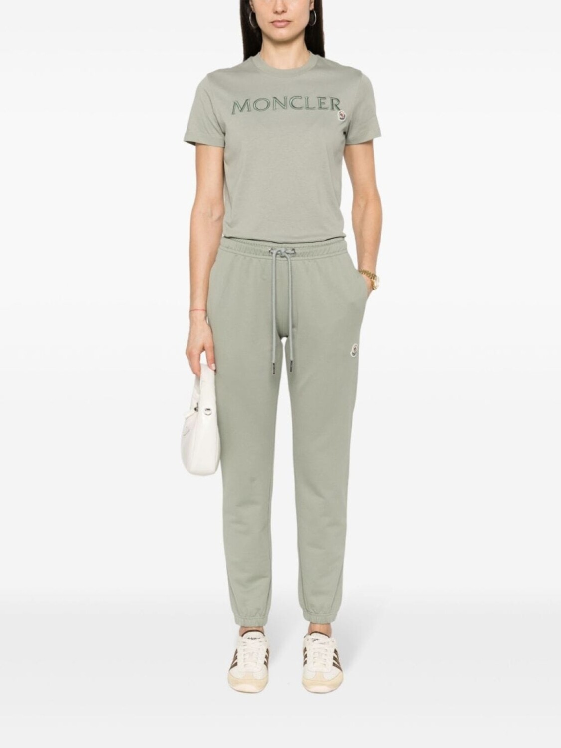 

Футболка с вышитым логотипом Moncler, зеленый