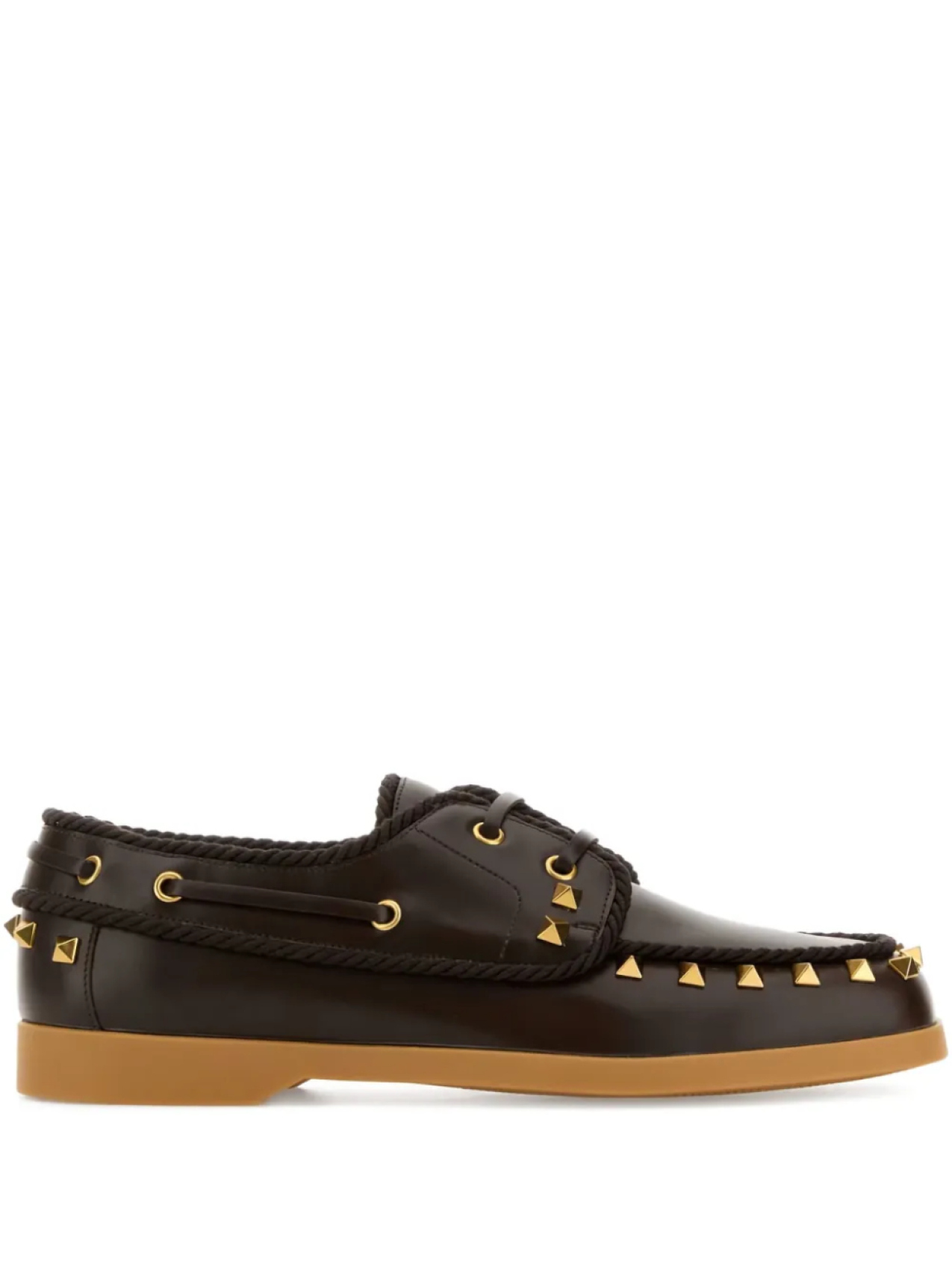 Кожаные мокасины Valentino Garavani, коричневый