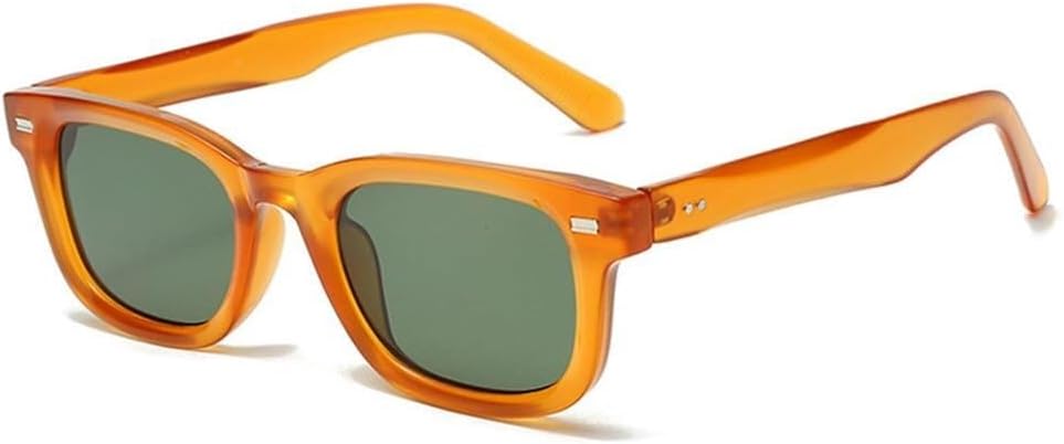 

Женские солнцезащитные очки с градиентным покрытием UV400, мужские очки с заклепками для занятий спортом на открытом воздухе, бега и езды на велосипеде Generic, Orange Dark Green