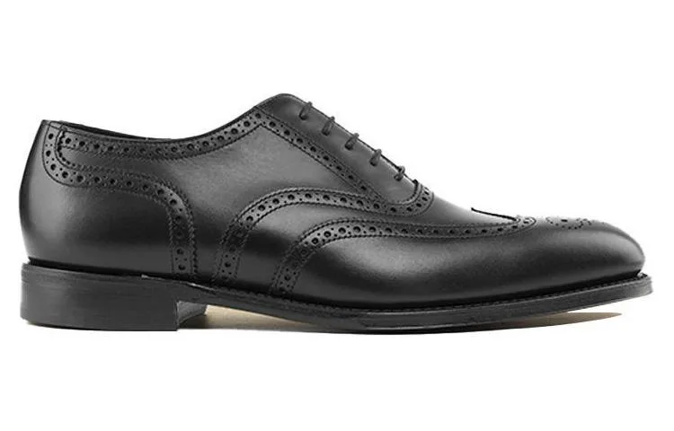 LOAKE Мужские повседневные туфли из натуральной кожи черные — фото 4