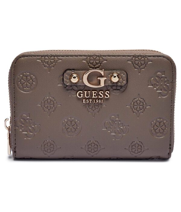 

Кошелек женский Guess с тиснением, бежевый
